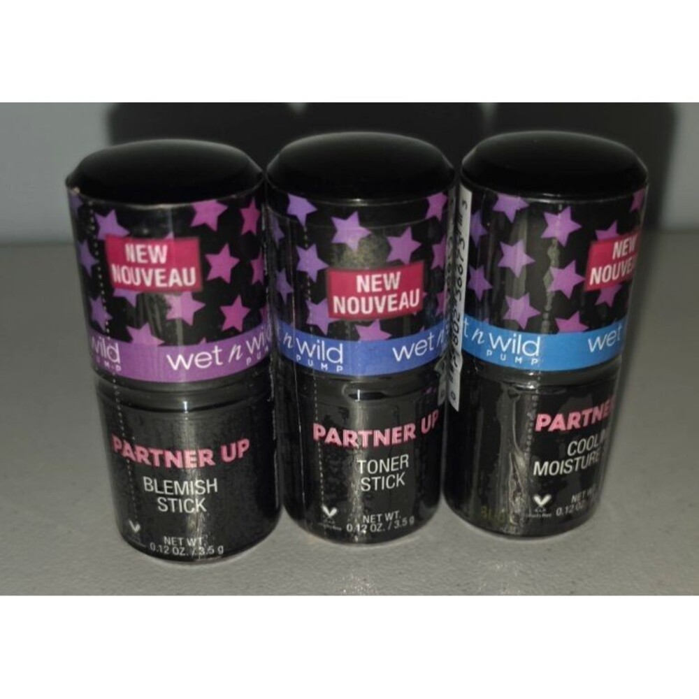 3 Wet N Wild Pump Partner Up Lot Toner Blemish Cooling Moisture Toner NEW Sealed